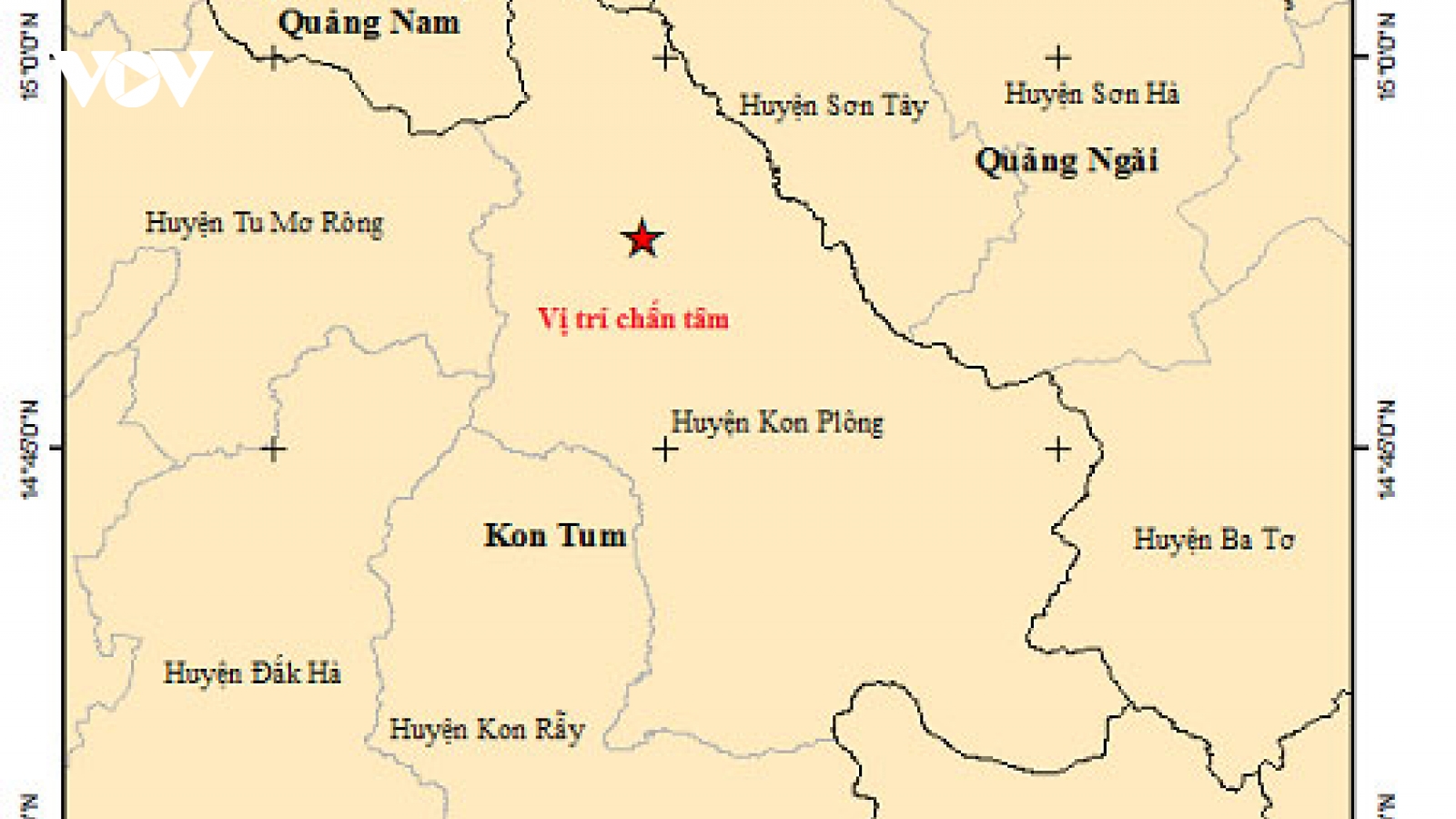 Sáng nay xảy ra 17 trận động đất ở Kon Tum