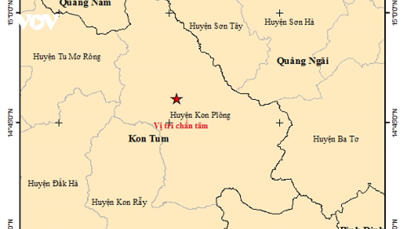 Ngày 31/7, Kon Tum lại xảy ra 9 trận động đất