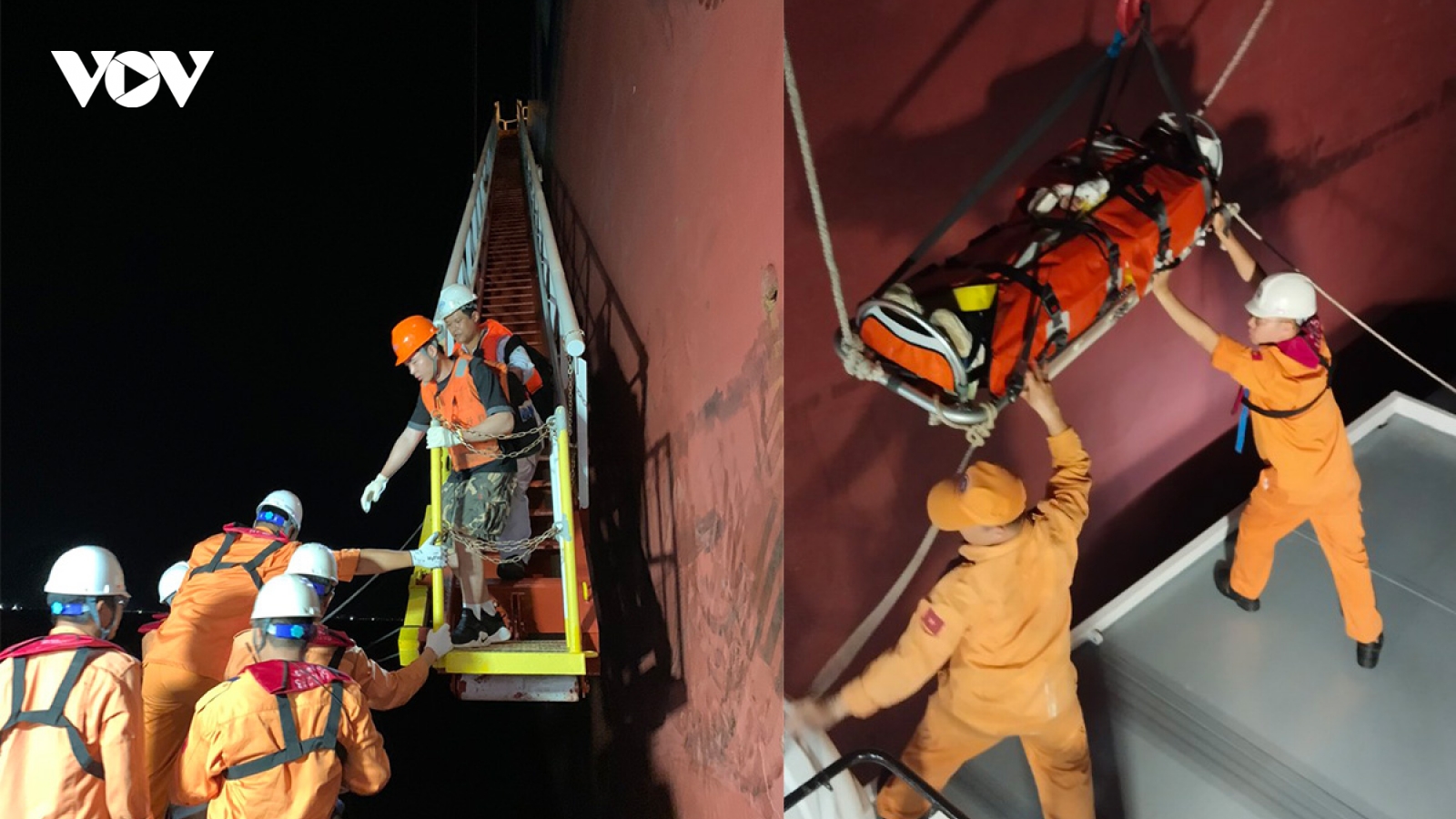Cứu thuyền viên Trung Quốc bị tai nạn lao động trên Biển Đông