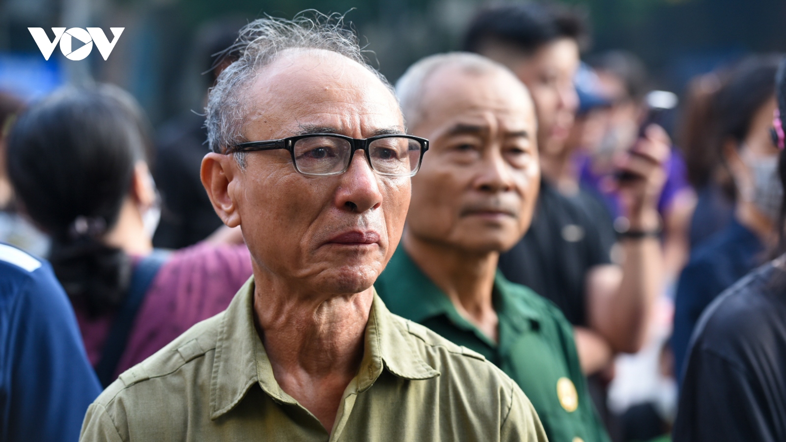 Trực trào nước mắt trong lễ viếng Tổng Bí thư Nguyễn Phú Trọng