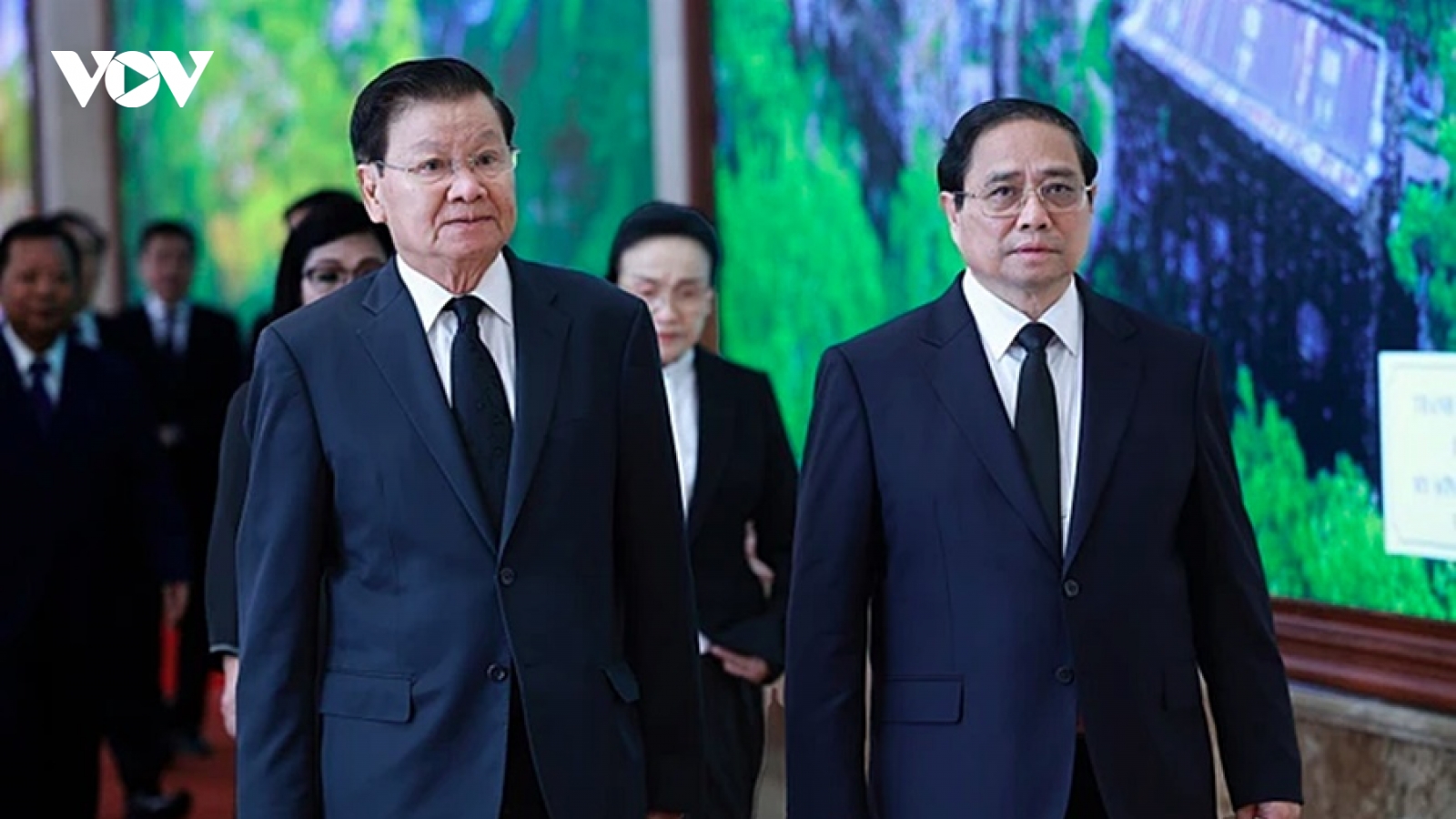 Thủ tướng Chính phủ Phạm Minh Chính tiếp Tổng Bí thư, Chủ tịch nước Lào Thongloun Sisoulith