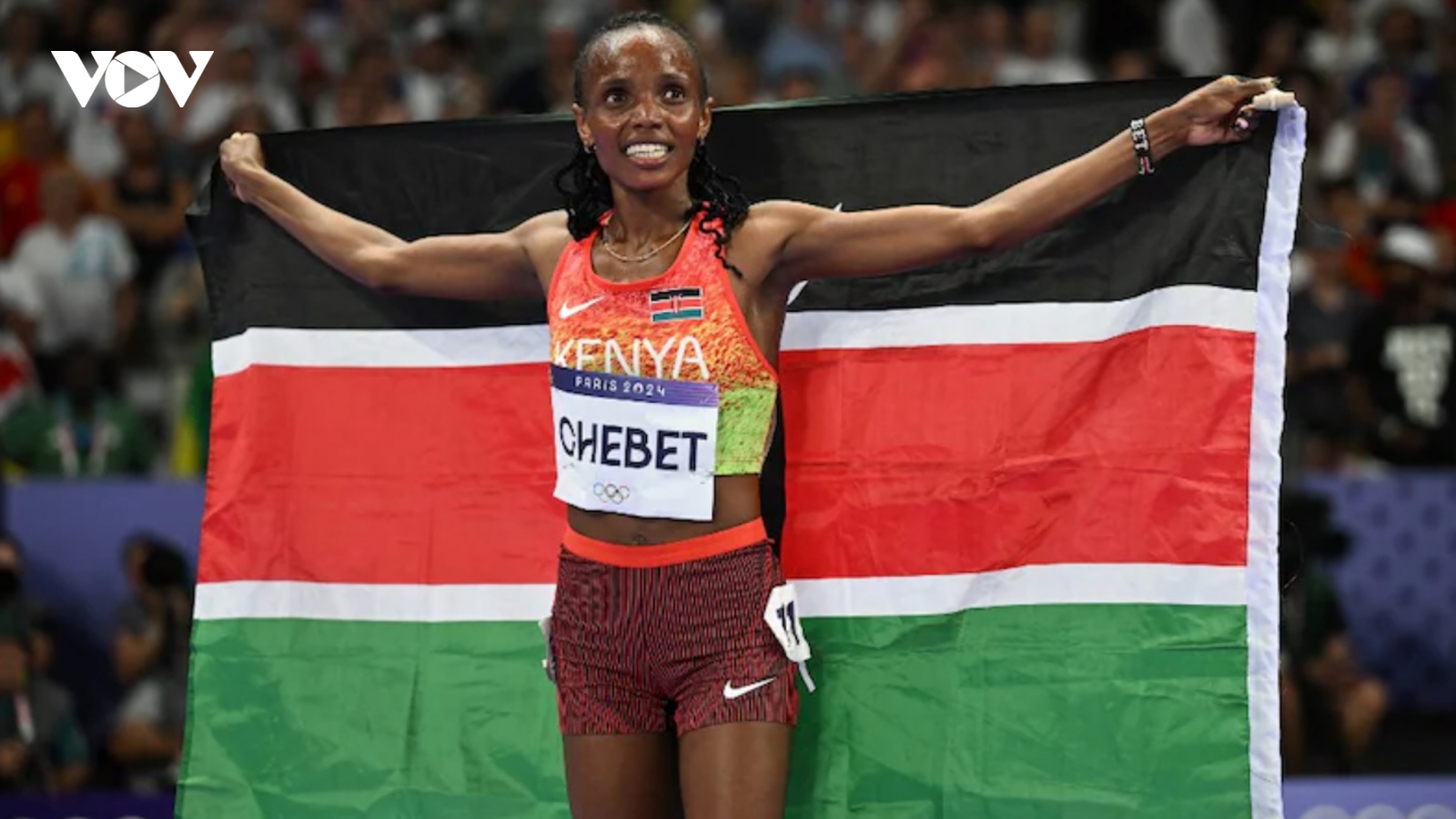 Nữ cảnh sát người Kenya giành tấm HCV Olympic Paris 2024