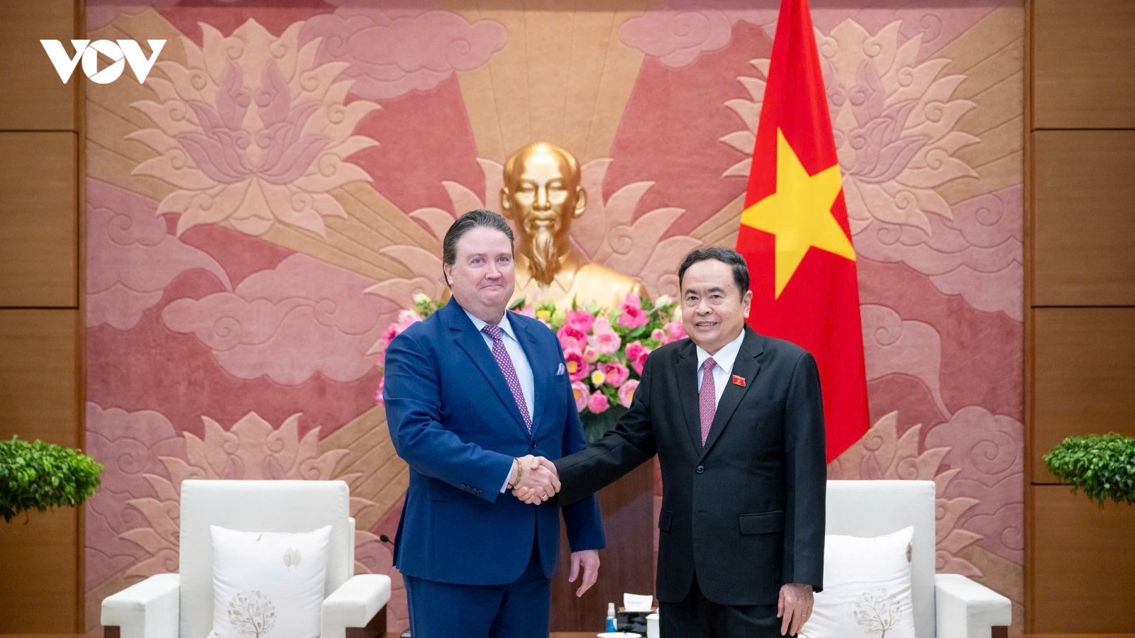 Chủ tịch Quốc hội Trần Thanh Mẫn tiếp Đại sứ Hoa Kỳ tại Việt Nam