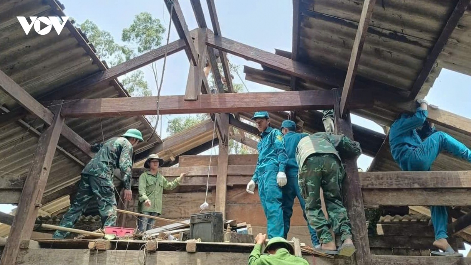 Lốc xoáy tốc mái 55 ngôi nhà ở Đắk Lắk, thiệt hại trên 500 triệu đồng