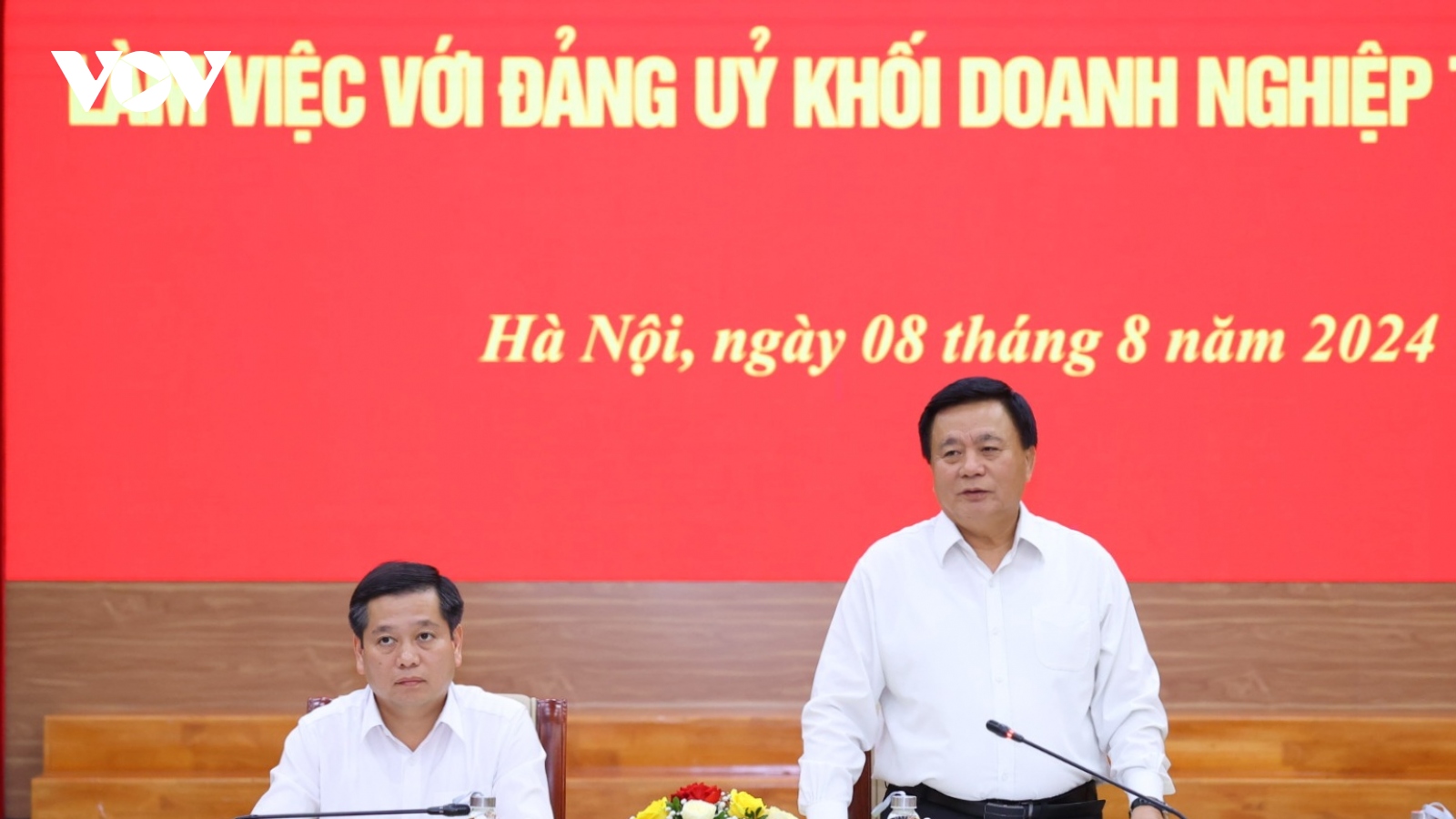 Đoàn Tiểu ban Văn kiện Đại hội XIV của Đảng làm việc với Đảng uỷ Khối doanh nghiệp TƯ