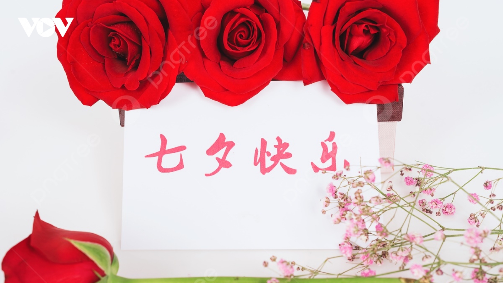 Thị trường hoa hồng sôi động nhân dịp lễ Thất tịch của Trung Quốc