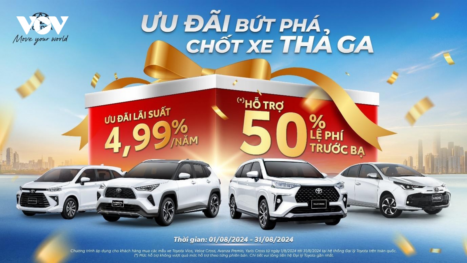 Toyota tiếp tục triển khai loạt ưu đãi hấp dẫn tháng 8/2024