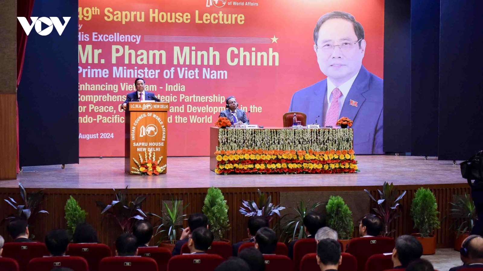 Thủ tướng Phạm Minh Chính phát biểu tại Hội đồng các Vấn đề Thế giới của Ấn Độ