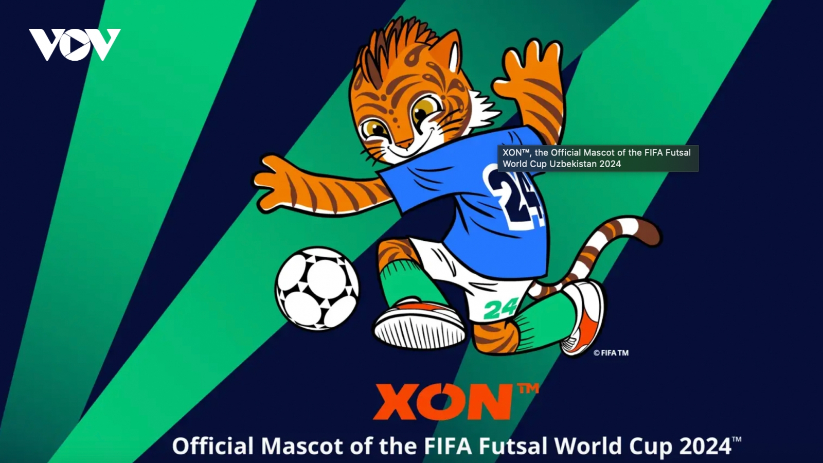 Chú hổ XON là linh vật chính thức tại FIFA Futsal World Cup 2024