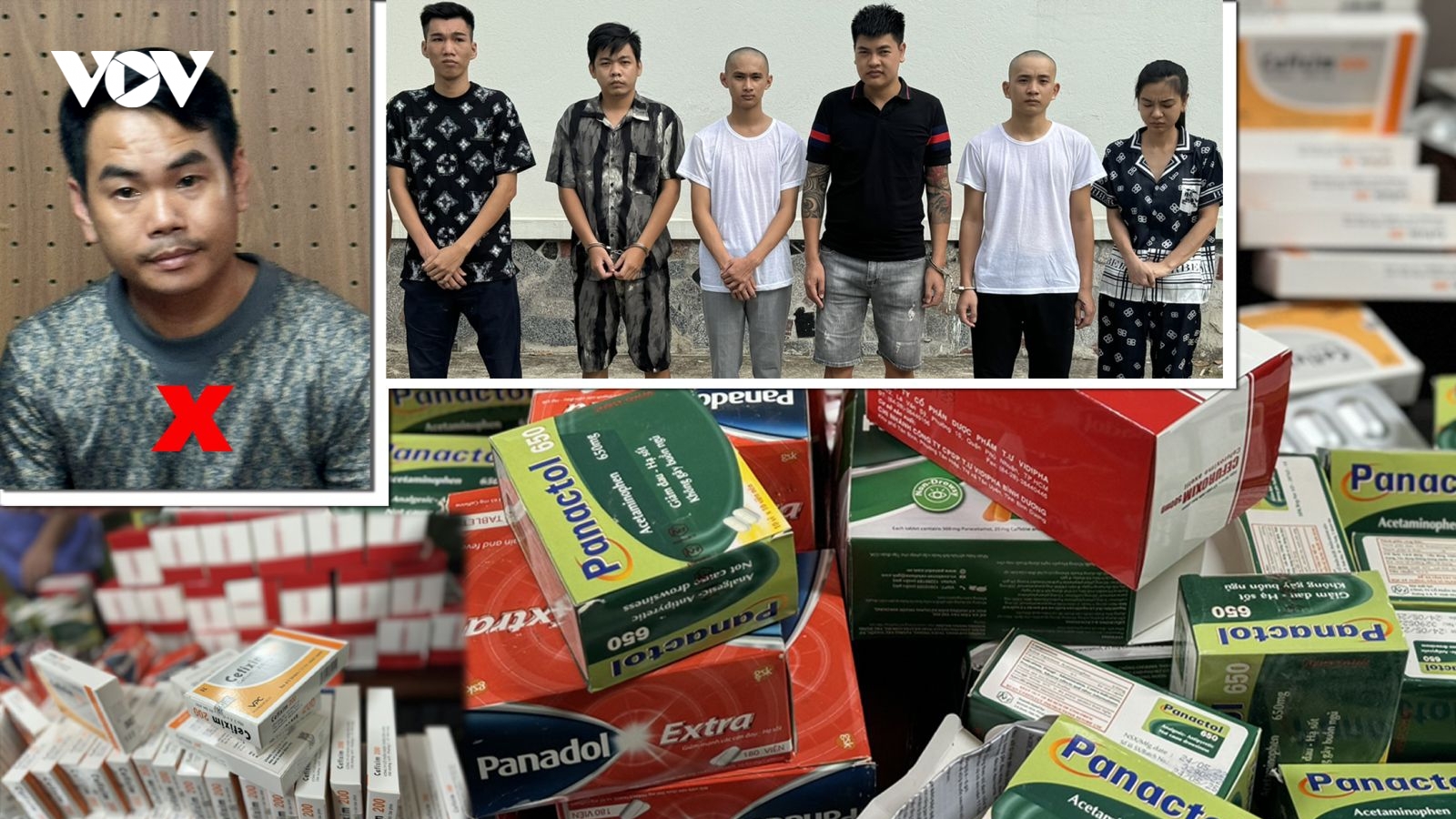 Bắt 7 đối tượng trong đường dây sản xuất, buôn bán thuốc tân dược giả