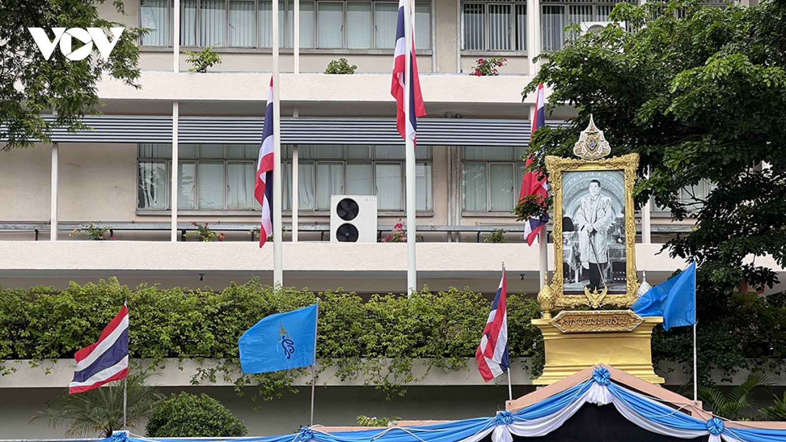 Thái Lan treo cờ rủ tưởng nhớ Tổng Bí thư Nguyễn Phú Trọng