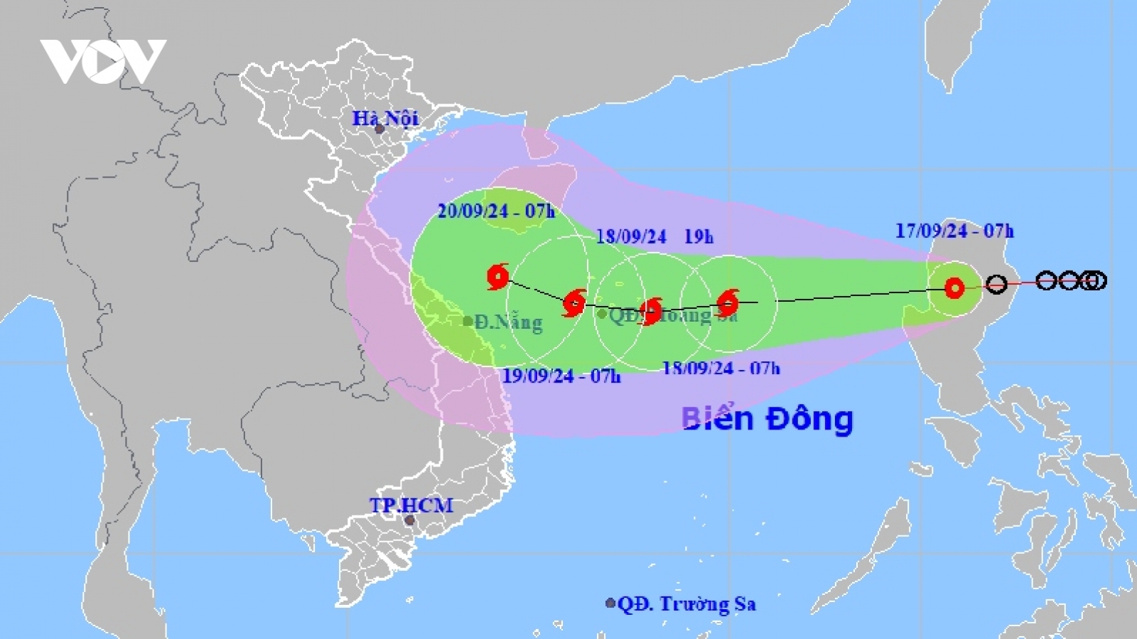 Áp thấp nhiệt đới đang ở trên đất liền đảo Luzon (Philippines), giật cấp 9