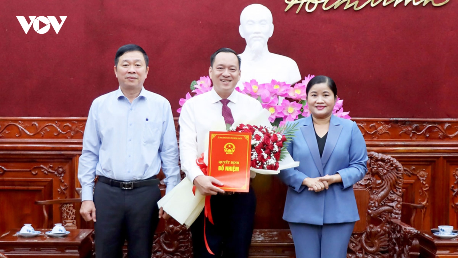 Bình Phước trao quyết định về công tác cán bộ