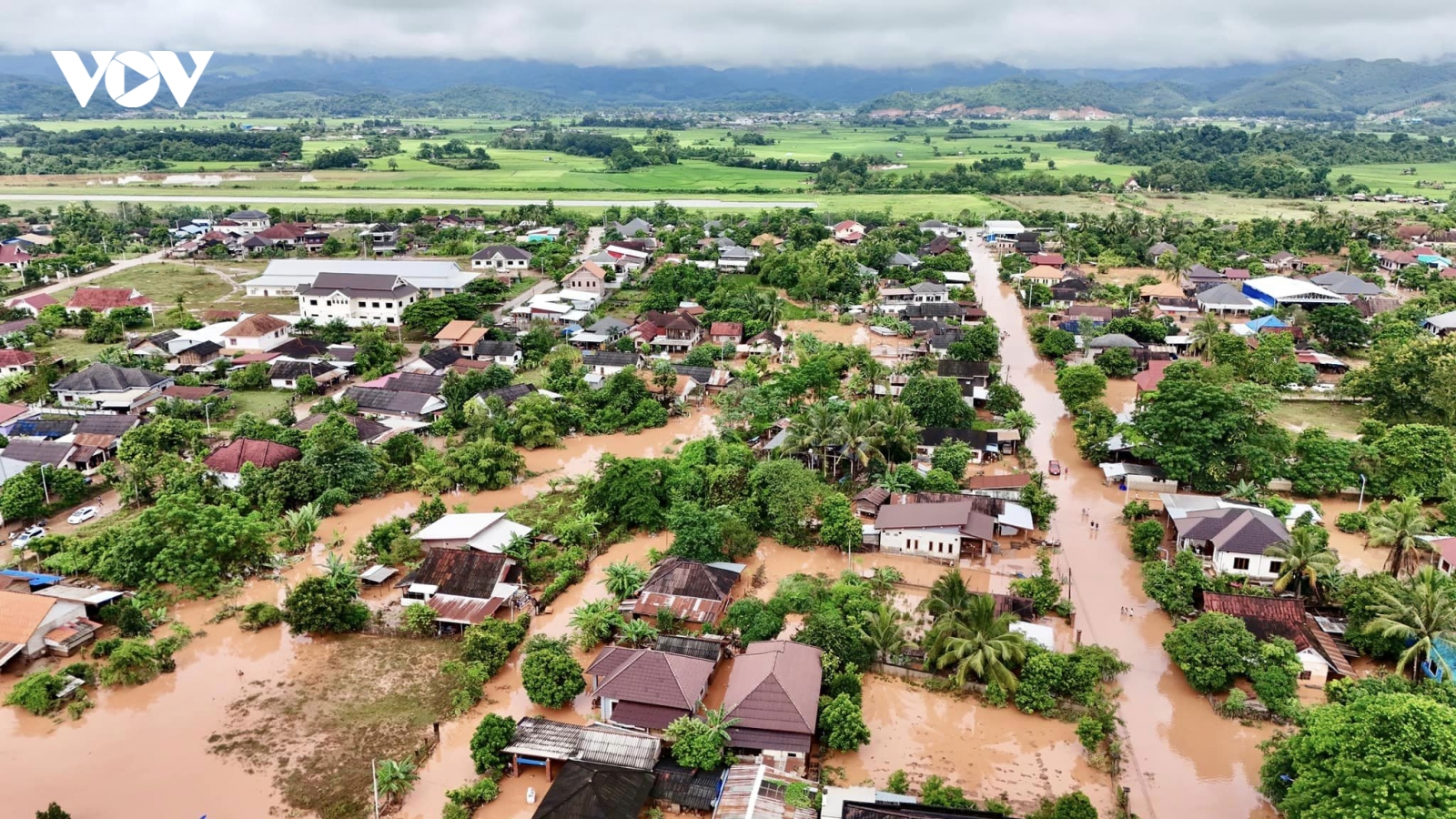 Nhiều tỉnh Bắc Lào bị ảnh hưởng nặng nề từ cơn bão Yagi