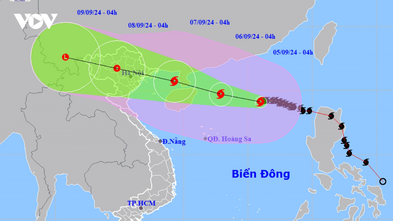 Bão số 3 giật trên cấp 17 hướng vào Vịnh Bắc Bộ, 5 tỉnh thành chịu tác động mạnh