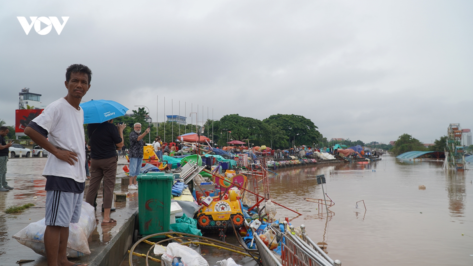 Nước sông Mekong ở Lào lên cao