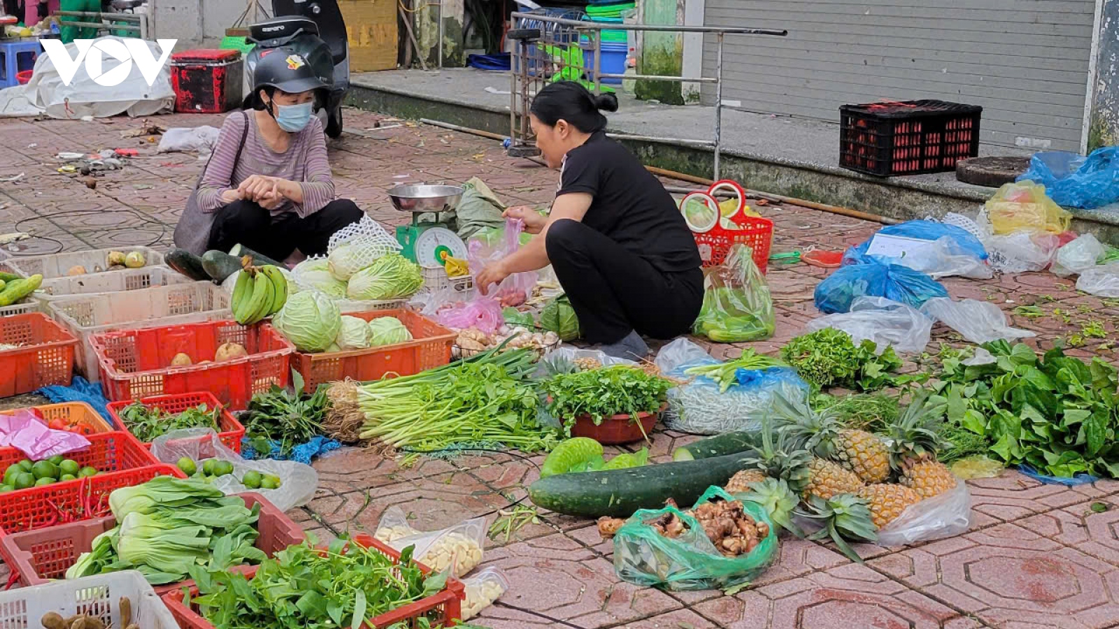 Hàng hóa ế ẩm, rau xanh tăng giá tại Hạ Long, Quảng Ninh sau bão Yagi