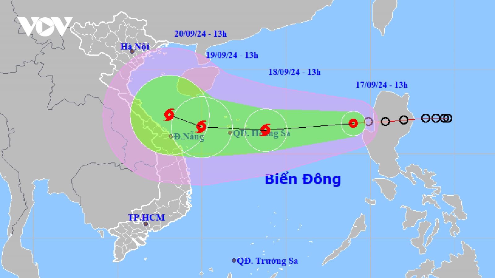 Áp thấp nhiệt đới có khả năng mạnh lên thành bão trên Biển Đông