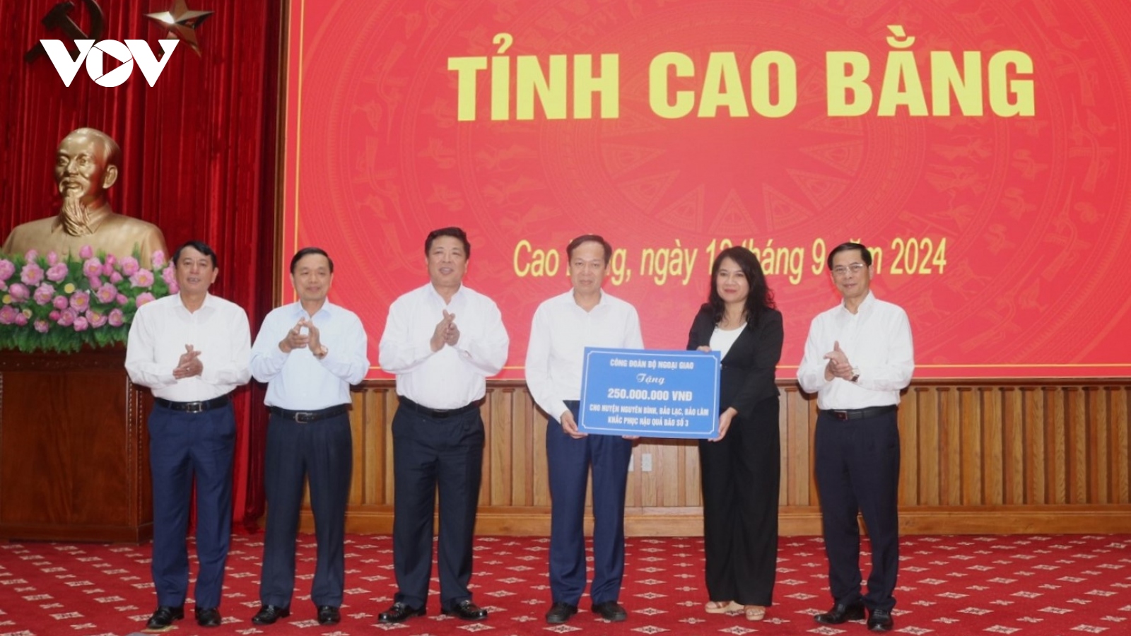 Phó Thủ tướng Bùi Thanh Sơn làm việc với lãnh đạo tỉnh Cao Bằng