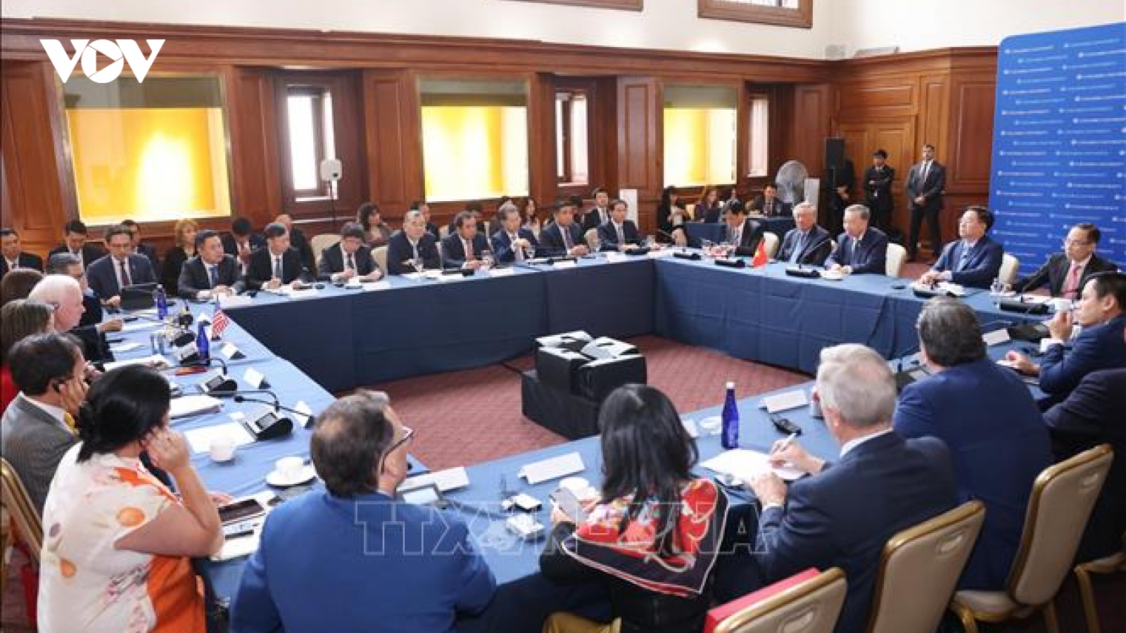 Tổng Bí thư, Chủ tịch nước Tô Lâm tiếp các chuyên gia, học giả tại Đại học Columbia