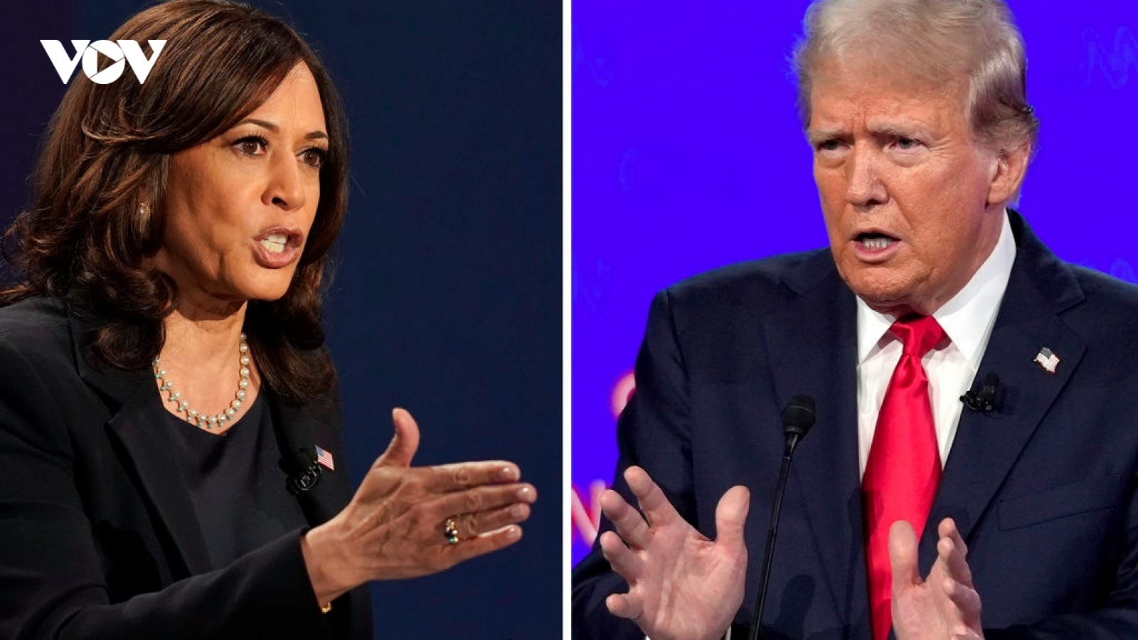 Bà Harris được đánh giá cao hơn ông Trump trong cuộc tranh luận
