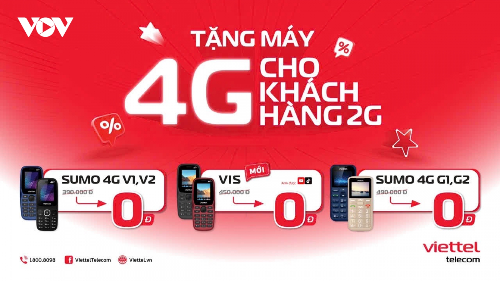 Viettel hỗ trợ chuyển đổi máy 4G miễn phí cho toàn bộ khách hàng