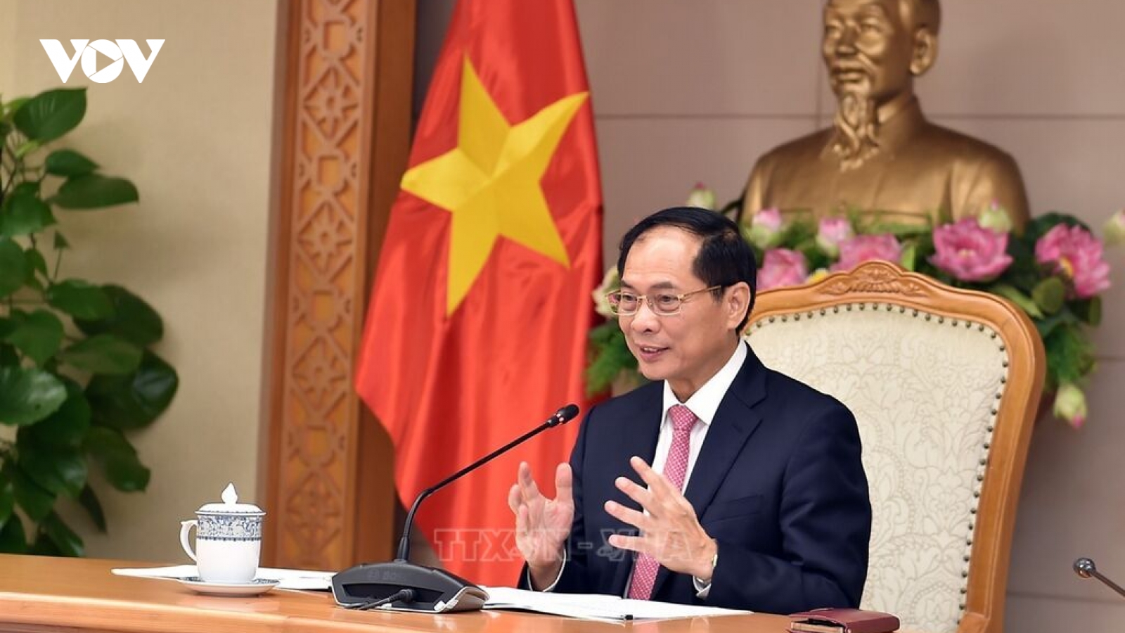Phó Thủ tướng Bùi Thanh Sơn điện đàm với Bộ trưởng Ngoại giao Nhật Bản