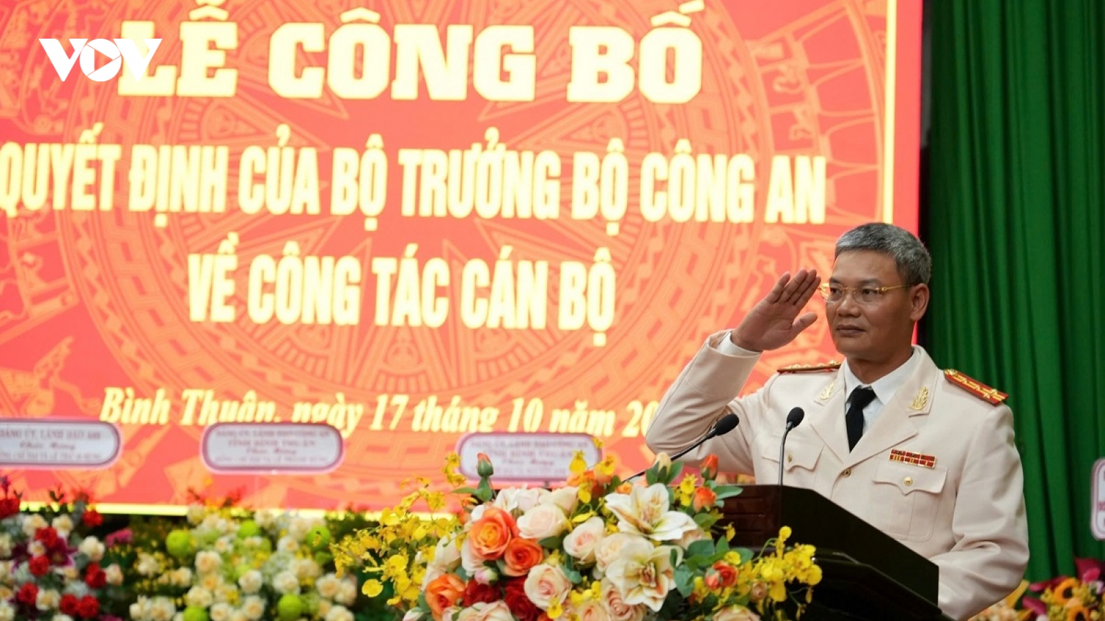 Tân Phó Giám đốc Công an tỉnh Bình Thuận