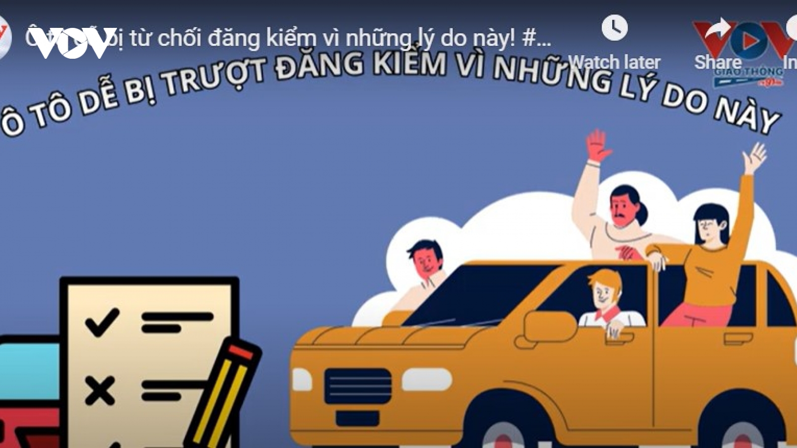 Ô tô bị từ chối đăng kiểm vì những lý do này