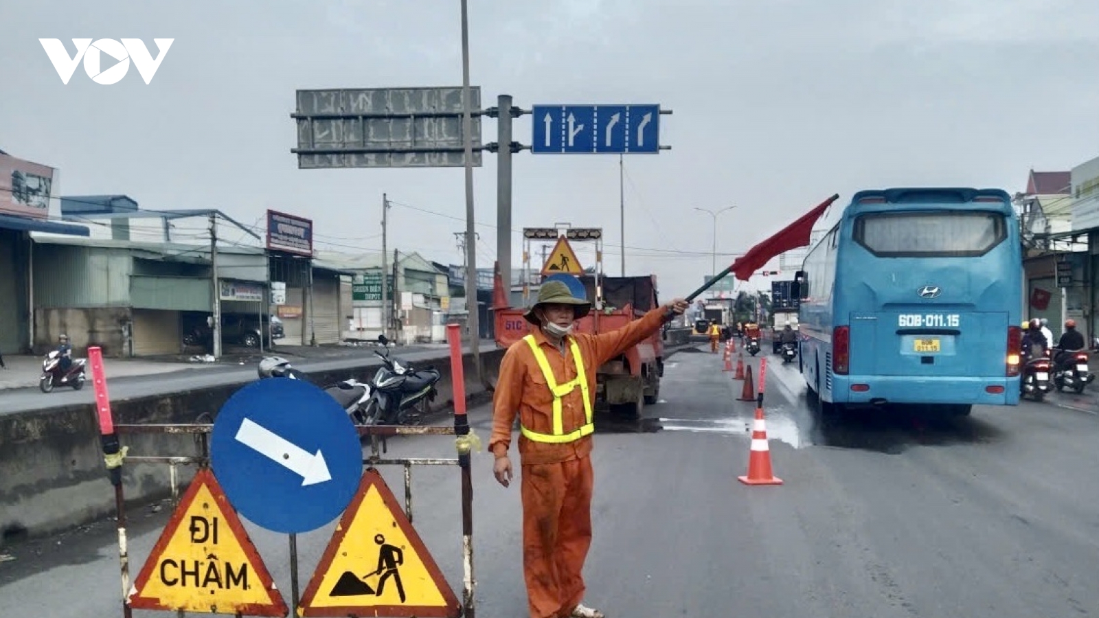 Thi công cải tạo mặt đường QL51 sẽ thực hiện trong đêm nay
