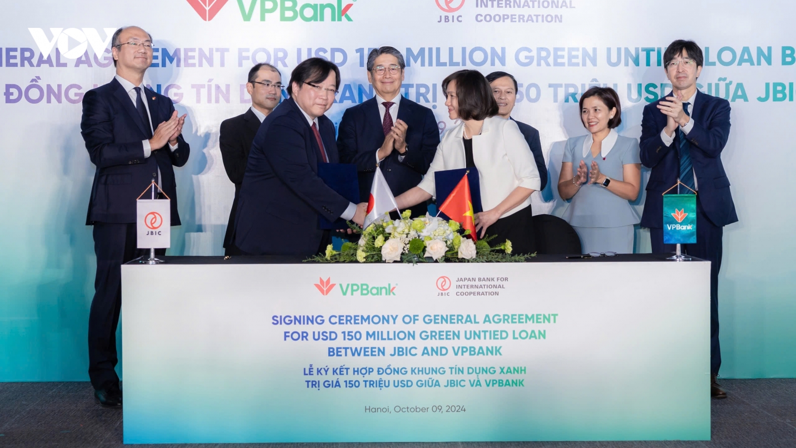 VPBank nhận hạn mức tín dụng 150 triệu USD từ JBIC tài trợ dự án năng lượng sạch