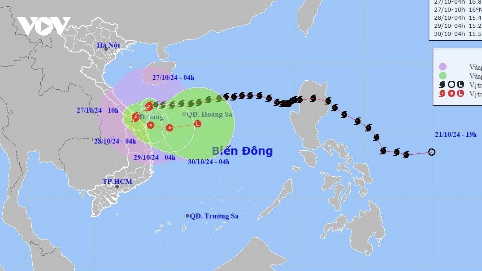 Bão số 6 giật cấp 12, cách Đà Nẵng hơn 100km và diễn biến phức tạp
