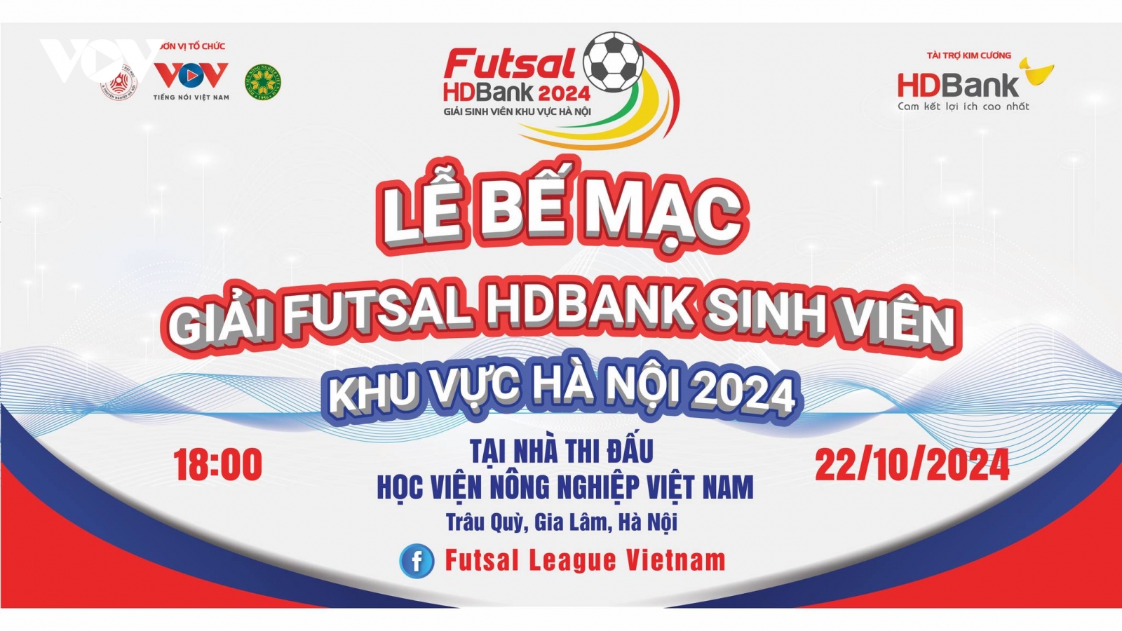 Trực tiếp chung kết giải Futsal HDBank sinh viên khu vực Hà Nội 2024