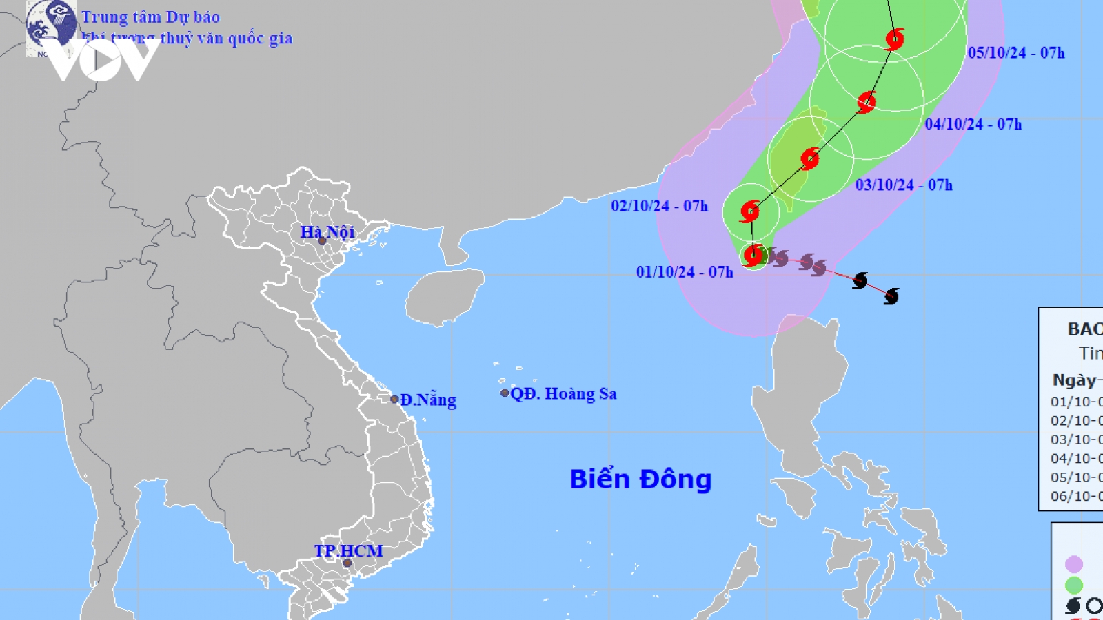 Siêu bão Krathon đi vào khu vực Bắc Biển Đông, giật cấp 17