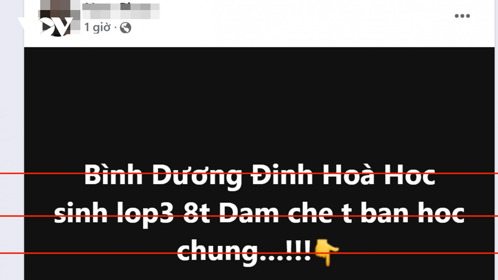 Thông tin học sinh lớp 3 ở Bình Dương đâm chết bạn học là tin giả