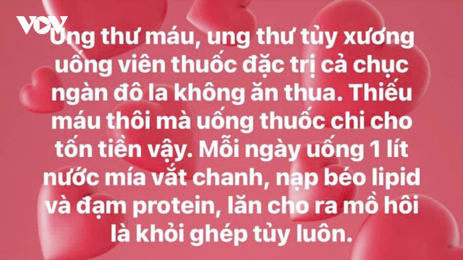 Đừng dại uống nước mía vắt chanh để chữa ung thư, cẩn thận rước họa vào thân