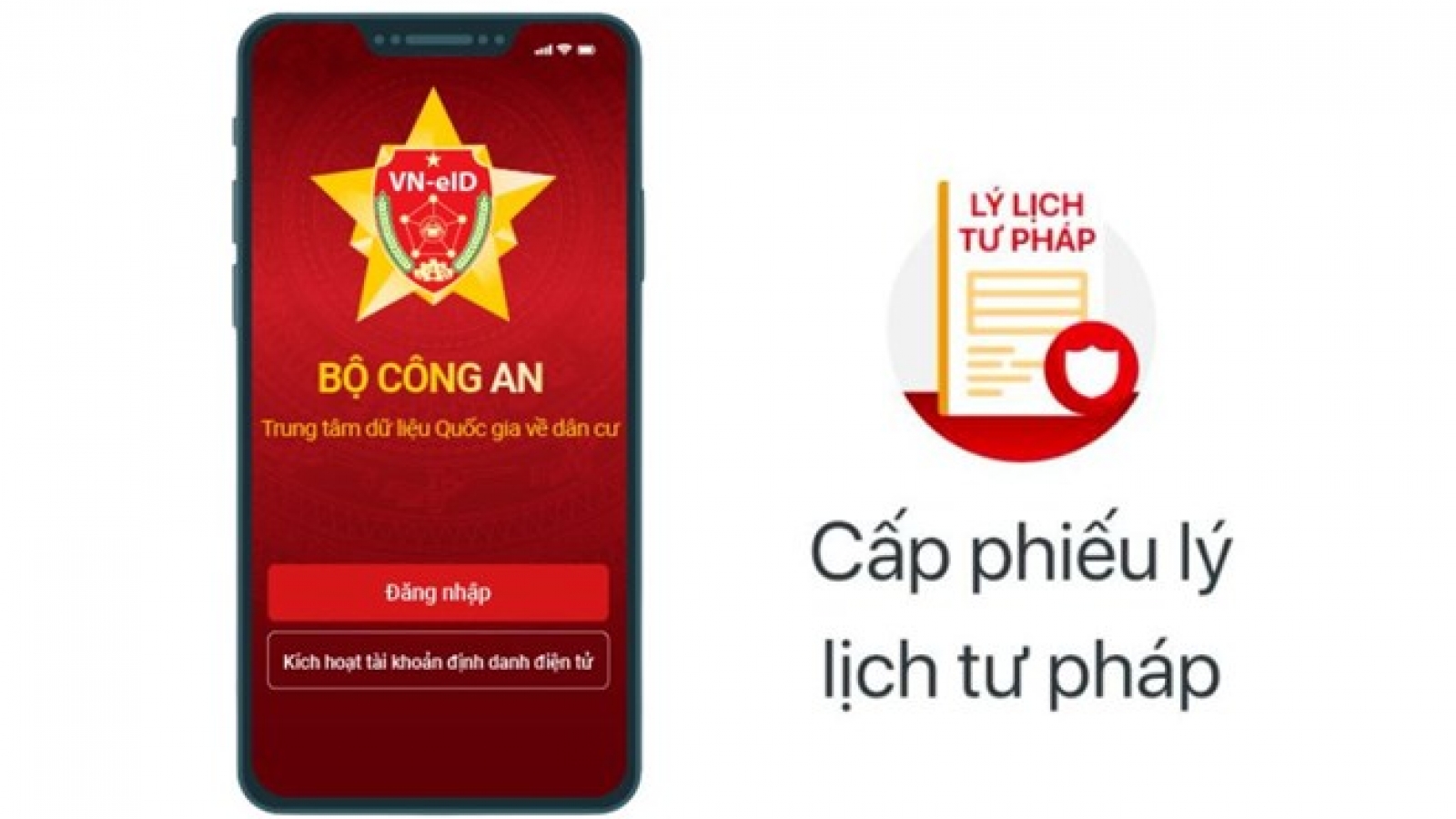 Thí điểm cấp Phiếu lý lịch tư pháp qua ứng dụng VNeID trên toàn quốc