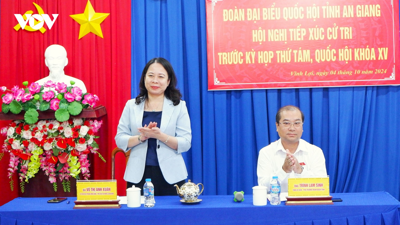Phó Chủ tịch nước Võ Thị Ánh Xuân tiếp xúc cử tri tại An Giang
