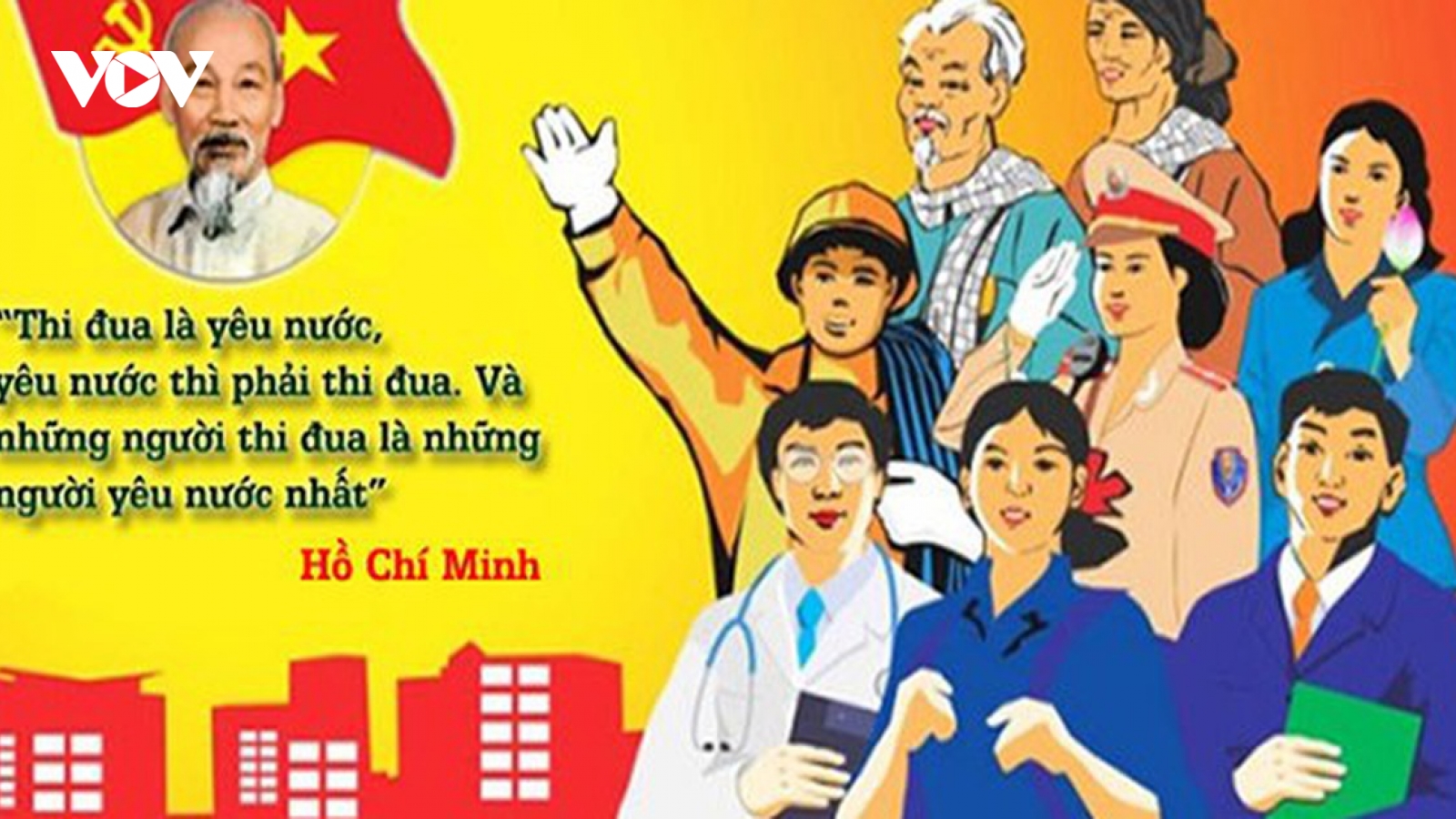 Đẩy mạnh phong trào thi đua yêu nước chào mừng Đại hội đảng bộ các cấp