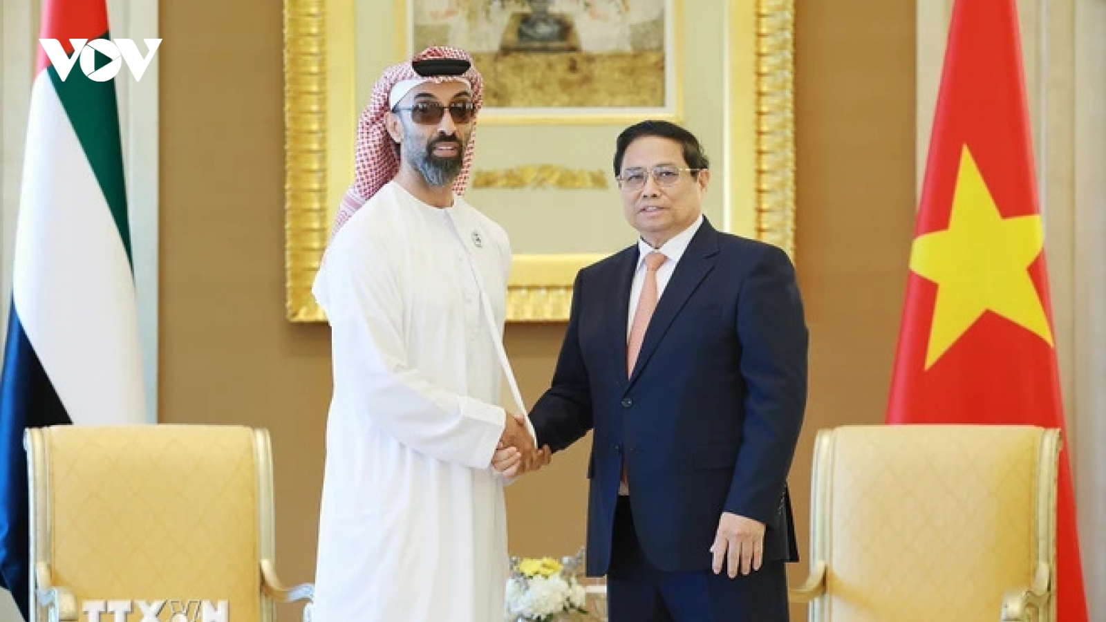 Thủ tướng Phạm Minh Chính tiếp Cố vấn an ninh quốc gia UAE