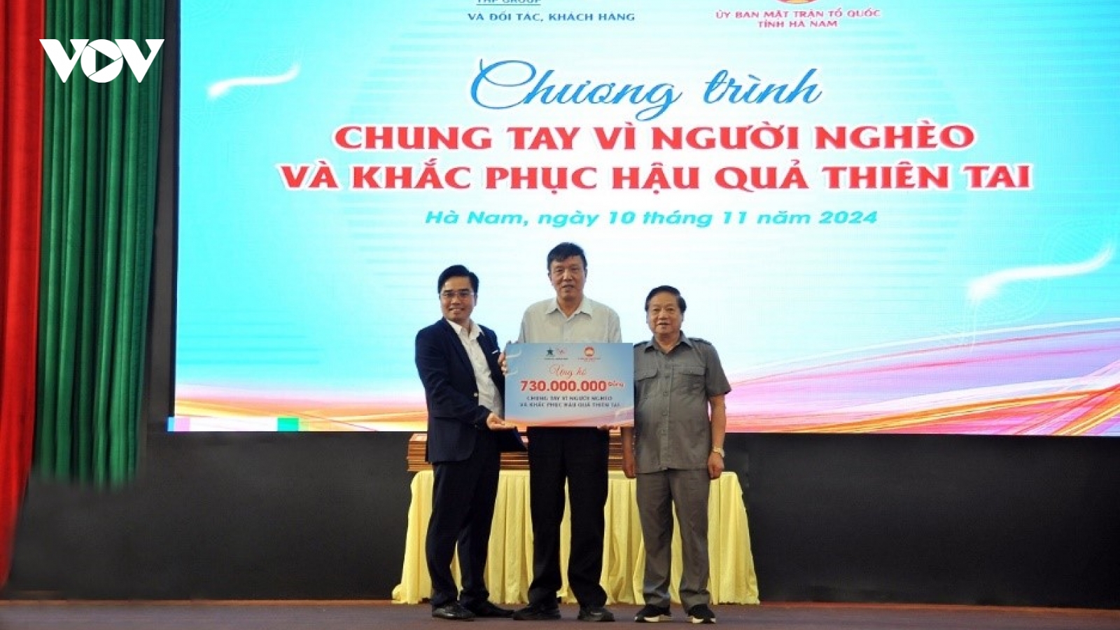 Tân Hiệp Phát kết nối hàng trăm đối tác tiếp sức tỉnh Hà Nam vượt qua khó khăn sau lũ