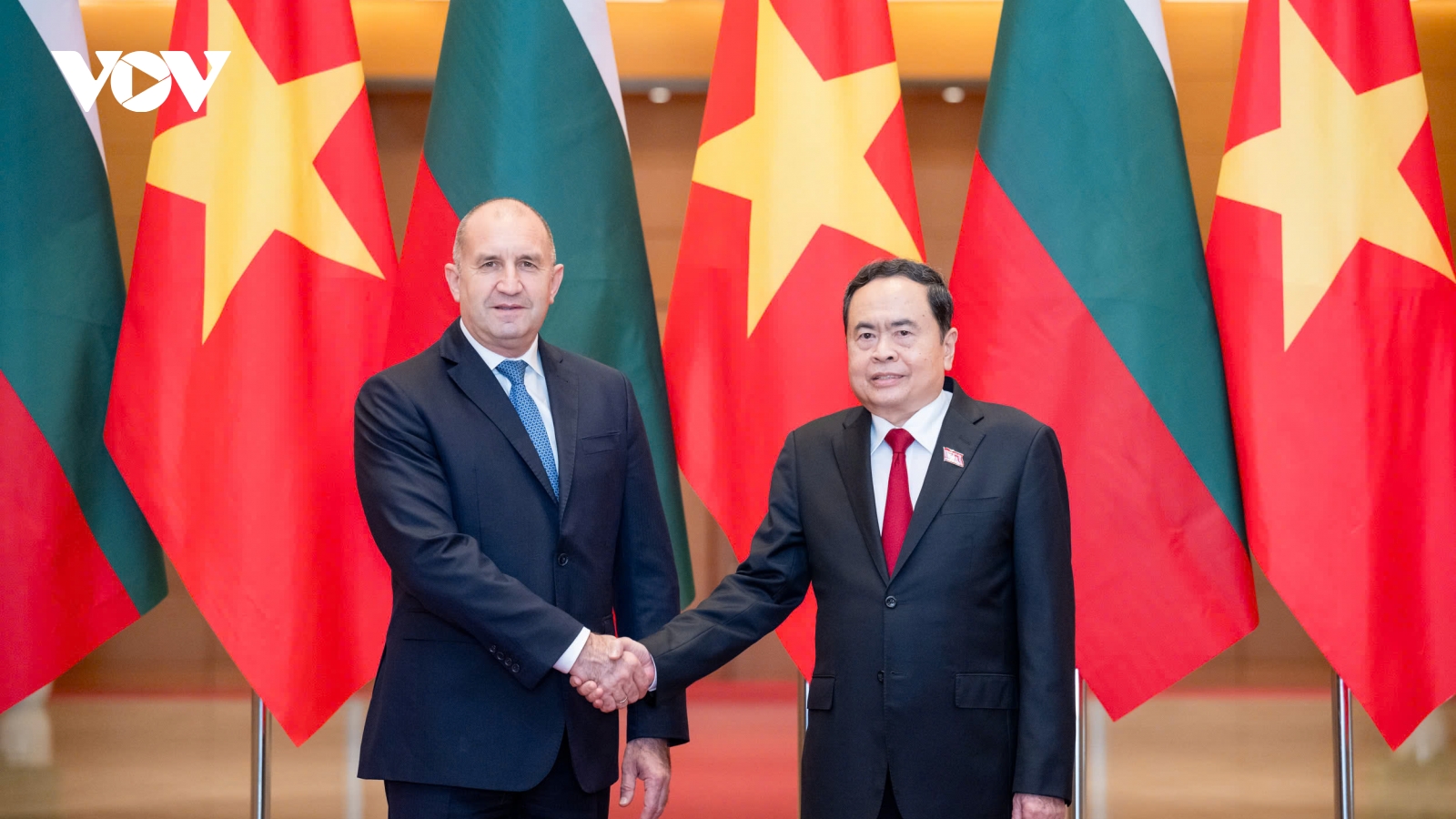 Chủ tịch Quốc hội Trần Thanh Mẫn hội kiến Tổng thống Cộng hòa Bulgaria