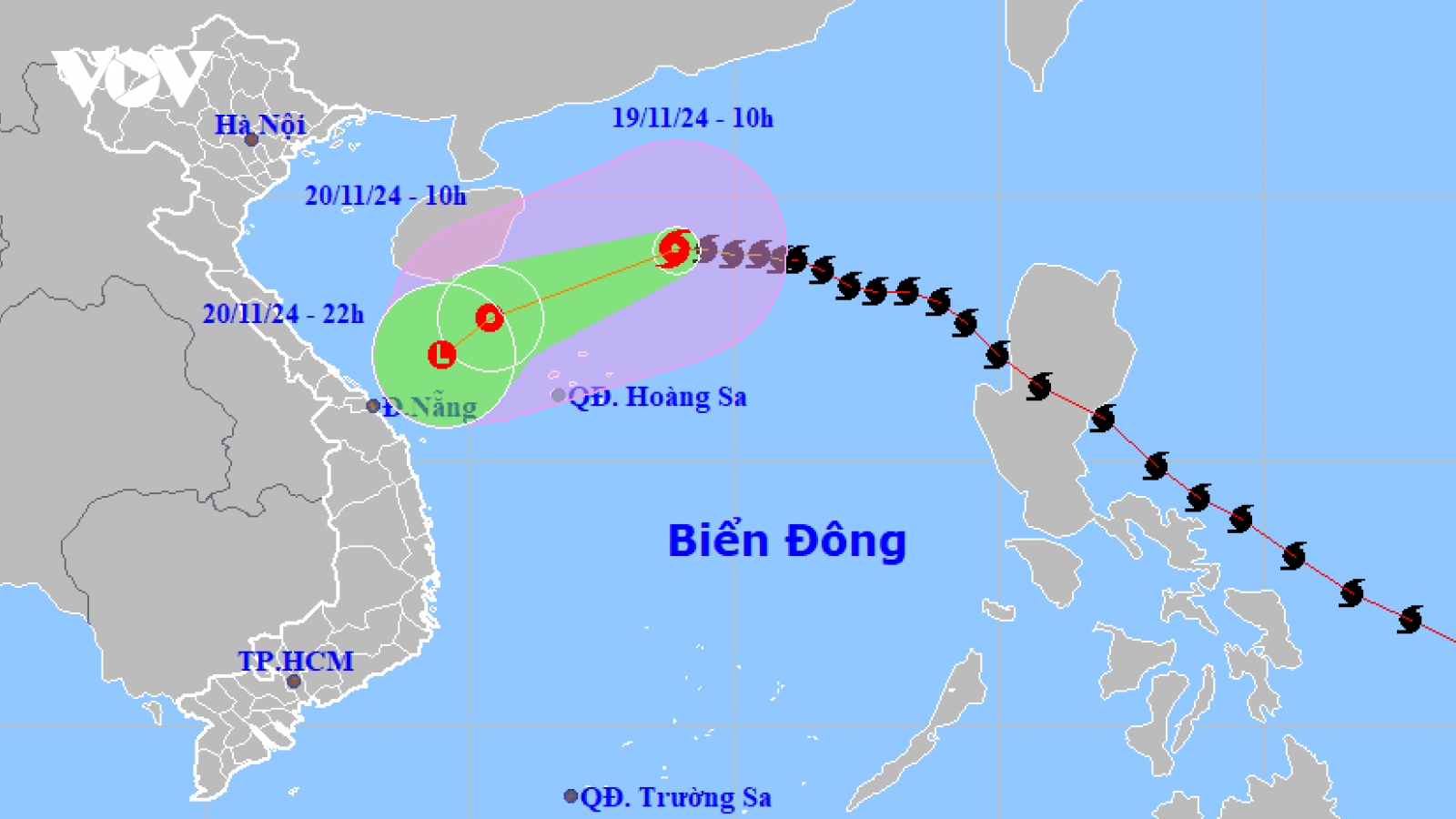Bão số 9 suy yếu thành áp thấp nhiệt đới