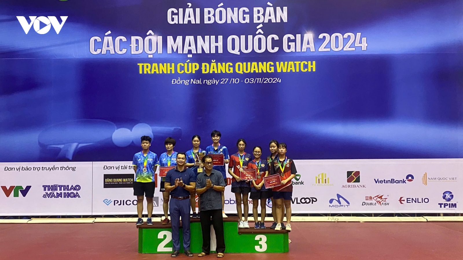 Bóng bàn CAND - T&T giành 2 HCV giải các đội mạnh quốc gia 2024