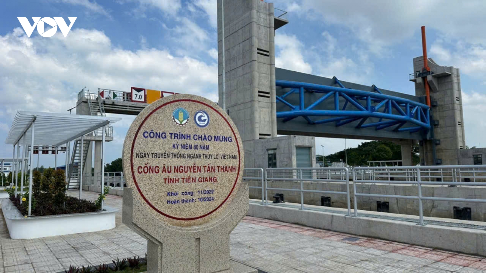 Tiền Giang đưa vào hoạt động cống ngăn mặn lớn thứ 2 miền Tây