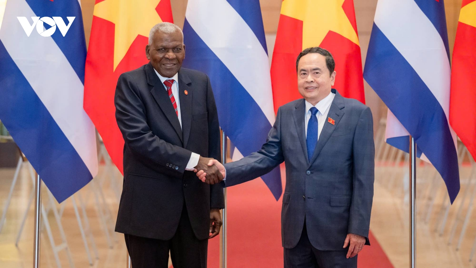 Chủ tịch Quốc hội Trần Thanh Mẫn hội đàm với Chủ tịch Quốc hội Cuba