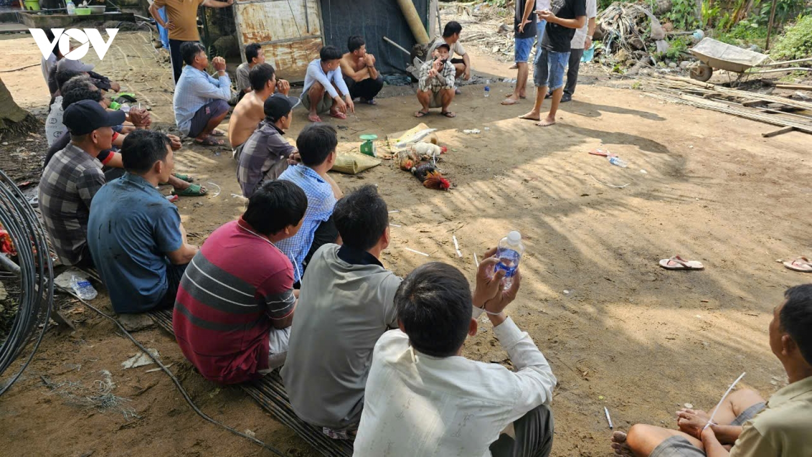 Triệt phá tụ điểm đá gà ăn tiền, khởi tố 15 đối tượng