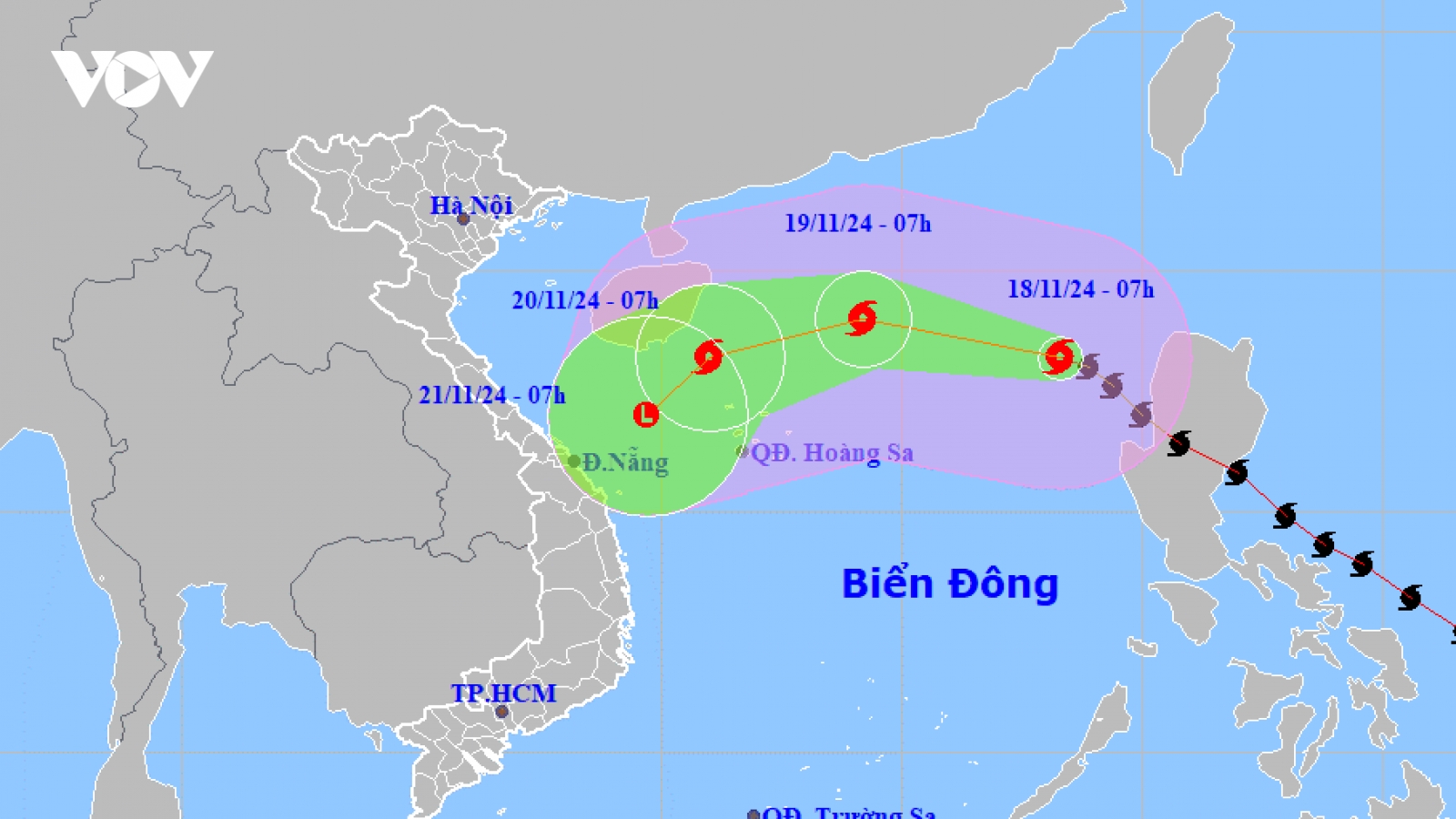 Bão số 9 có xu hướng giảm cường độ trong những giờ tới
