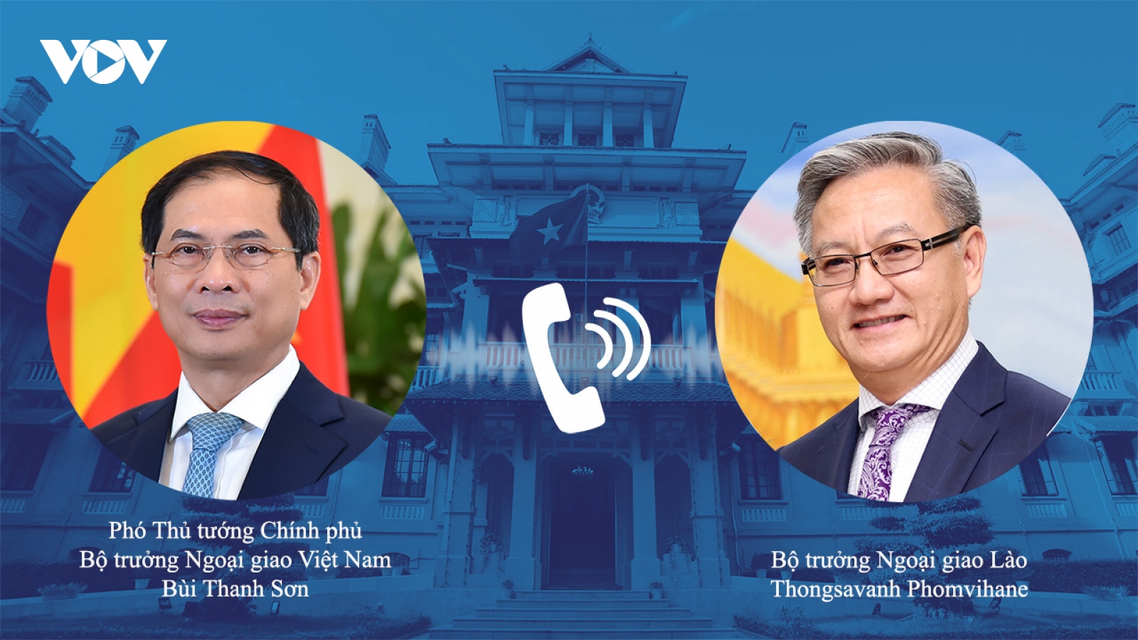 Phó Thủ tướng Bùi Thanh Sơn hội đàm trực tuyến với Bộ trưởng Ngoại giao Lào