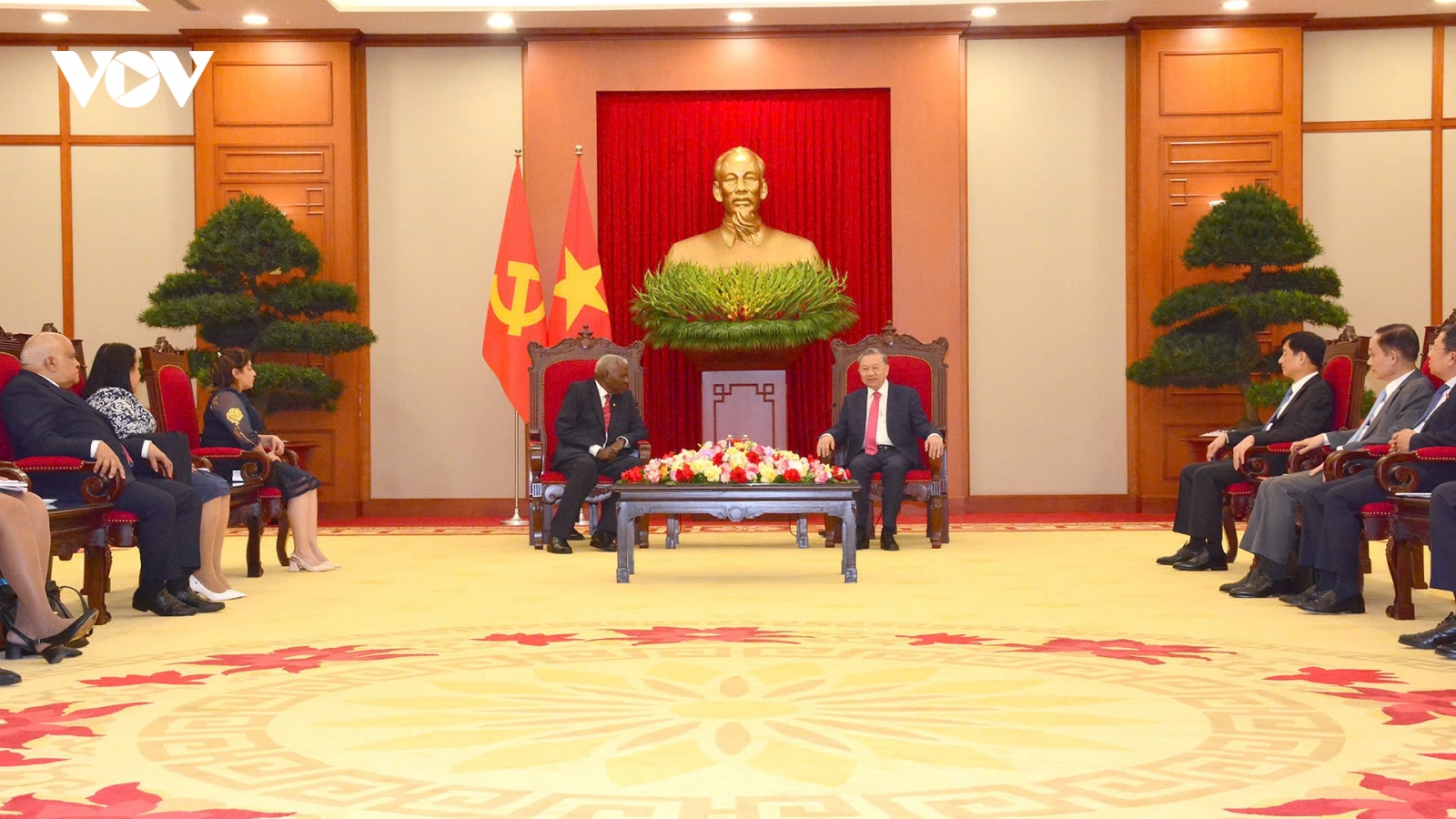 Tổng Bí thư Tô Lâm tiếp Chủ tịch Quốc hội Cuba Esteban Lazo Hernández